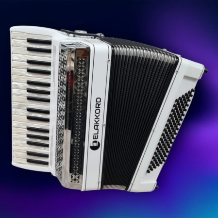 Elektronisches Akkordeon ELAKKORD in Weiss Modell Standard
